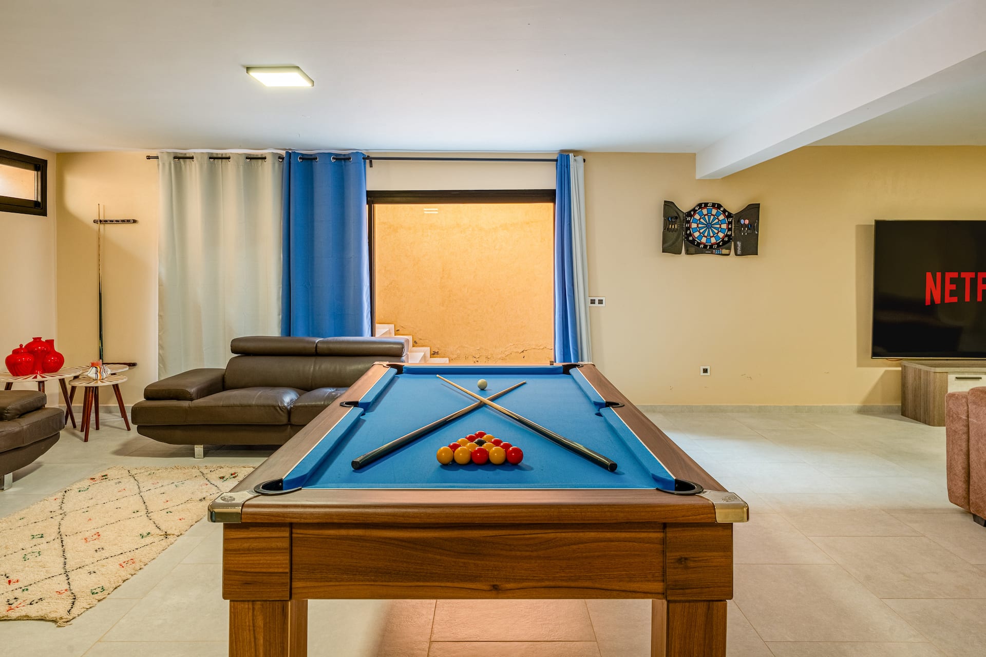 Salle de jeux billard