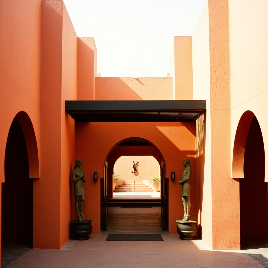 YSL museum Marrakech modern architecture entrance design